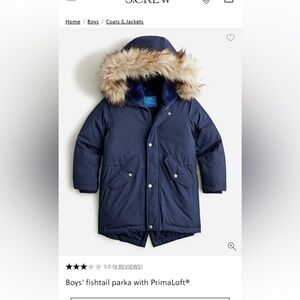 Jcrew fishtail parka with eco-friendly PrimaLoft®